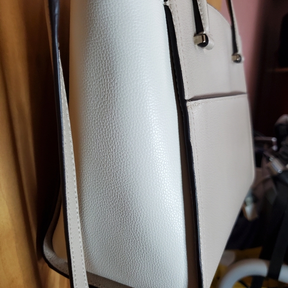 Kate Spade Patterson Drive Small Geraldine Ivory/Light Taupe Leather Satchel Bag - Picture 4 of 12
